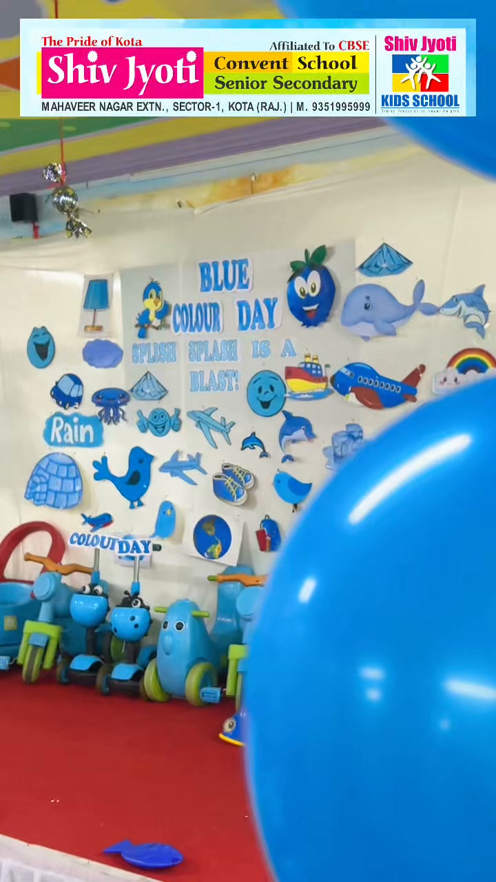 Nursery Blue Colour Day celebration